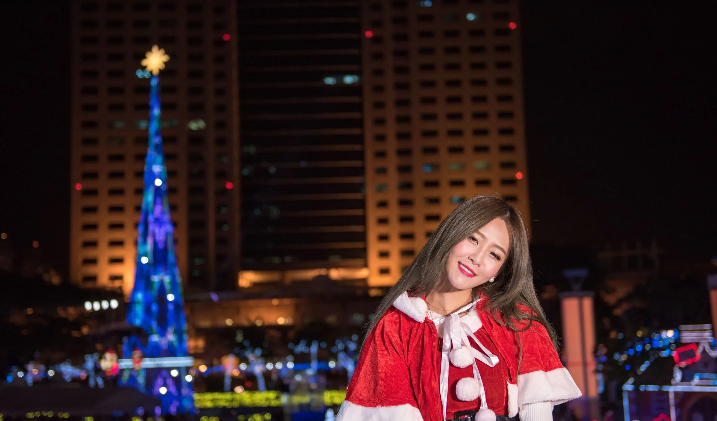 [Buổi chụp ảnh ngoài trời của Beautyleg] Winnie Xiaoxue - Bộ sưu tập ảnh đêm độ phân giải cực cao từ Công viên Giáng sinh Thành phố Đài Bắc Mới - 39