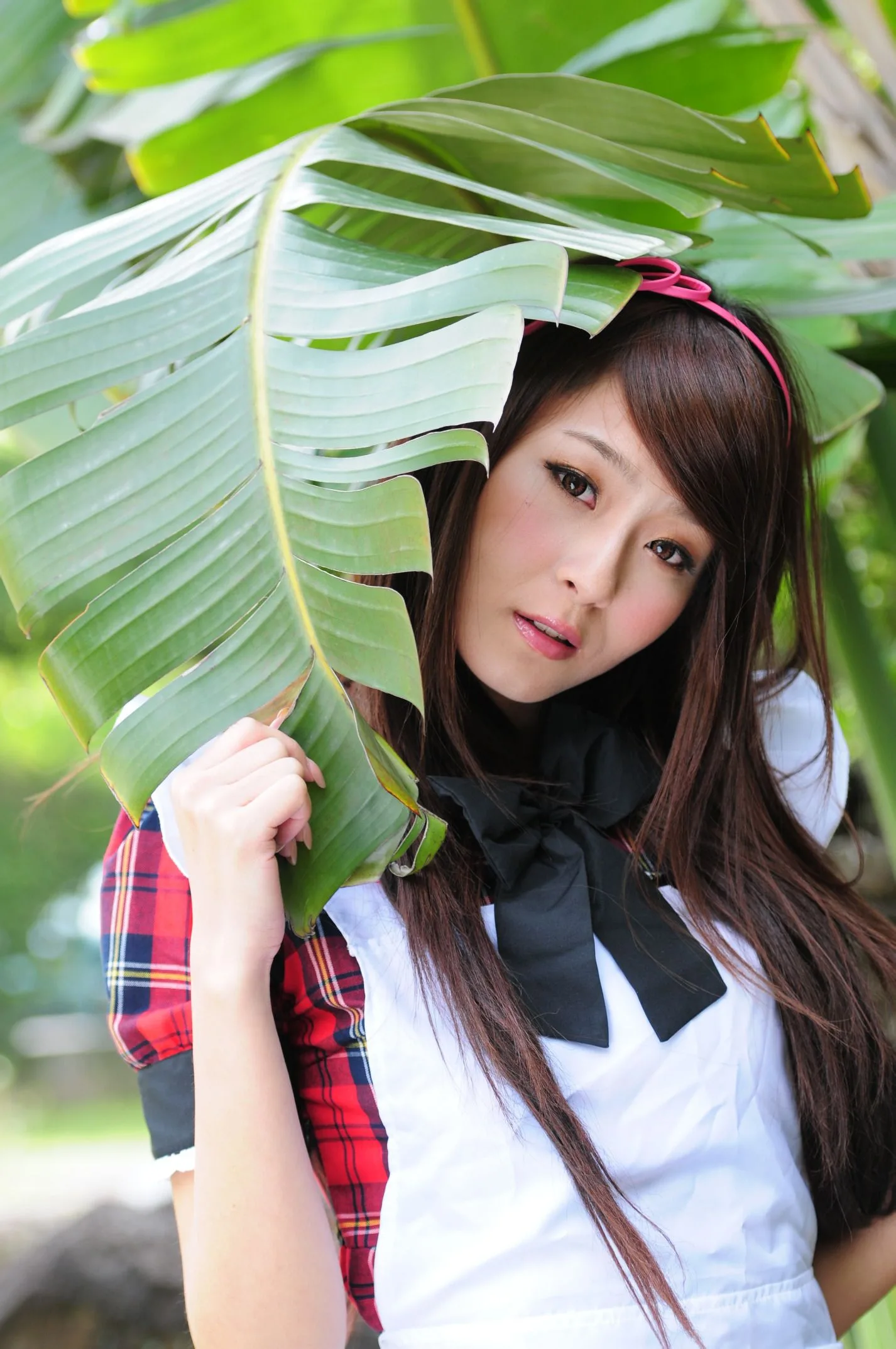 [Buổi chụp ảnh ngoài trời của Beautyleg] Winnie Xiaoxue - Bộ ảnh ngoài trời ngọt ngào và dễ thương trong trang phục hầu gái. - 49