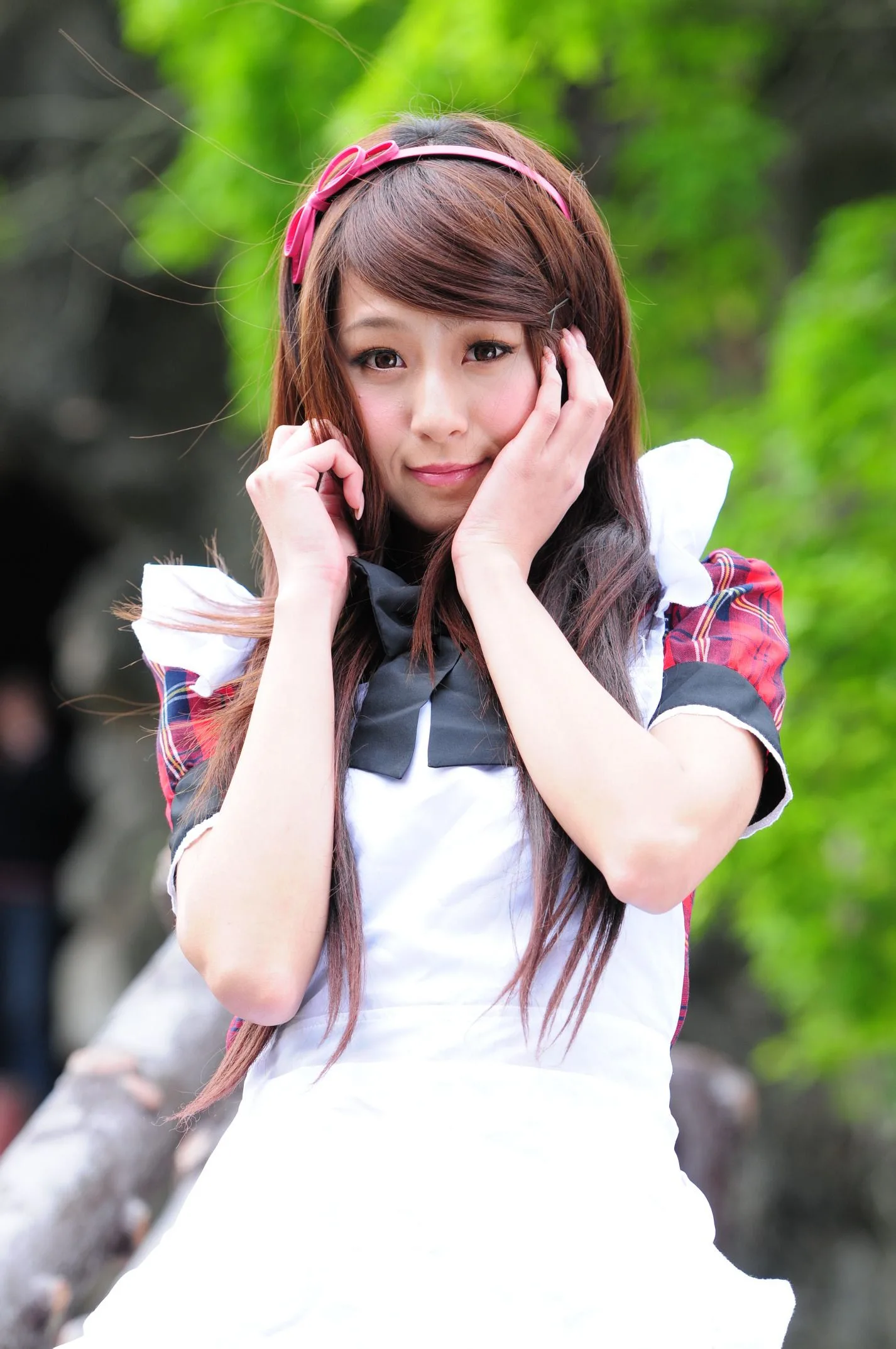 [Buổi chụp ảnh ngoài trời của Beautyleg] Winnie Xiaoxue - Bộ ảnh ngoài trời ngọt ngào và dễ thương trong trang phục hầu gái. - 14