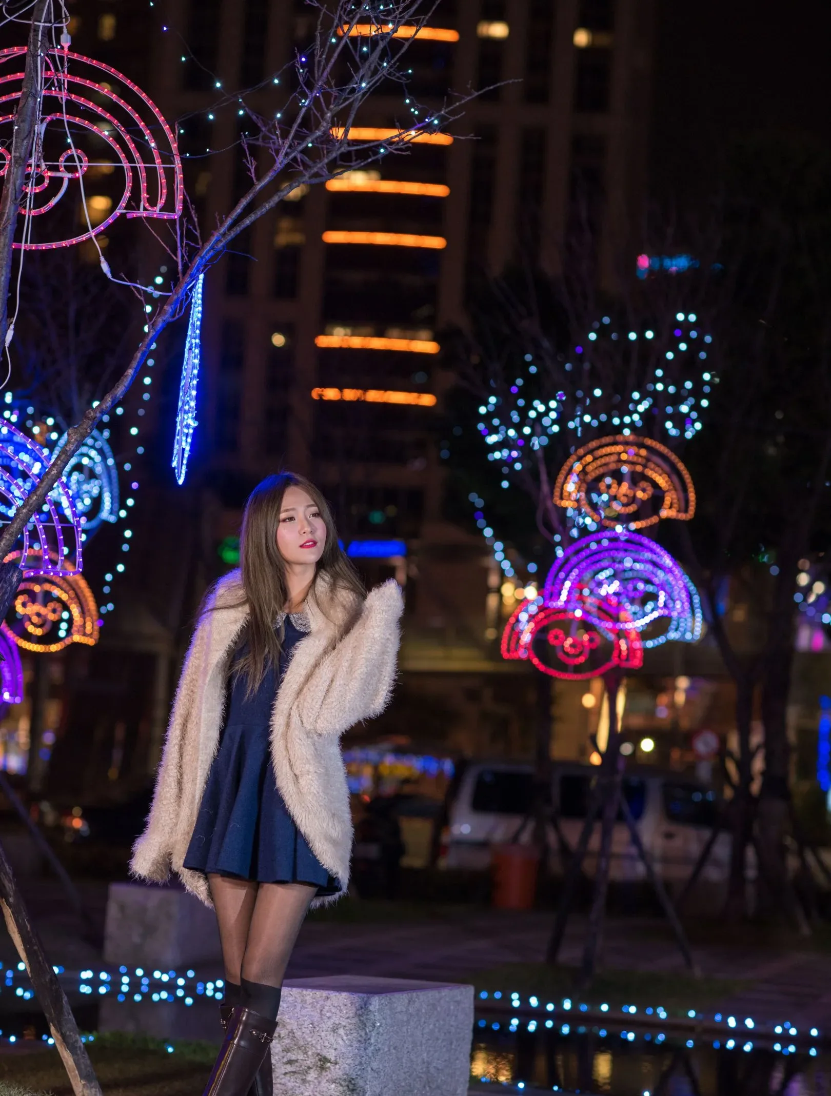 [Buổi chụp ảnh ngoài trời của Beautyleg] Winnie Xiaoxue - Bộ sưu tập ảnh đêm độ phân giải cực cao từ Công viên Giáng sinh Thành phố Đài Bắc Mới - 5