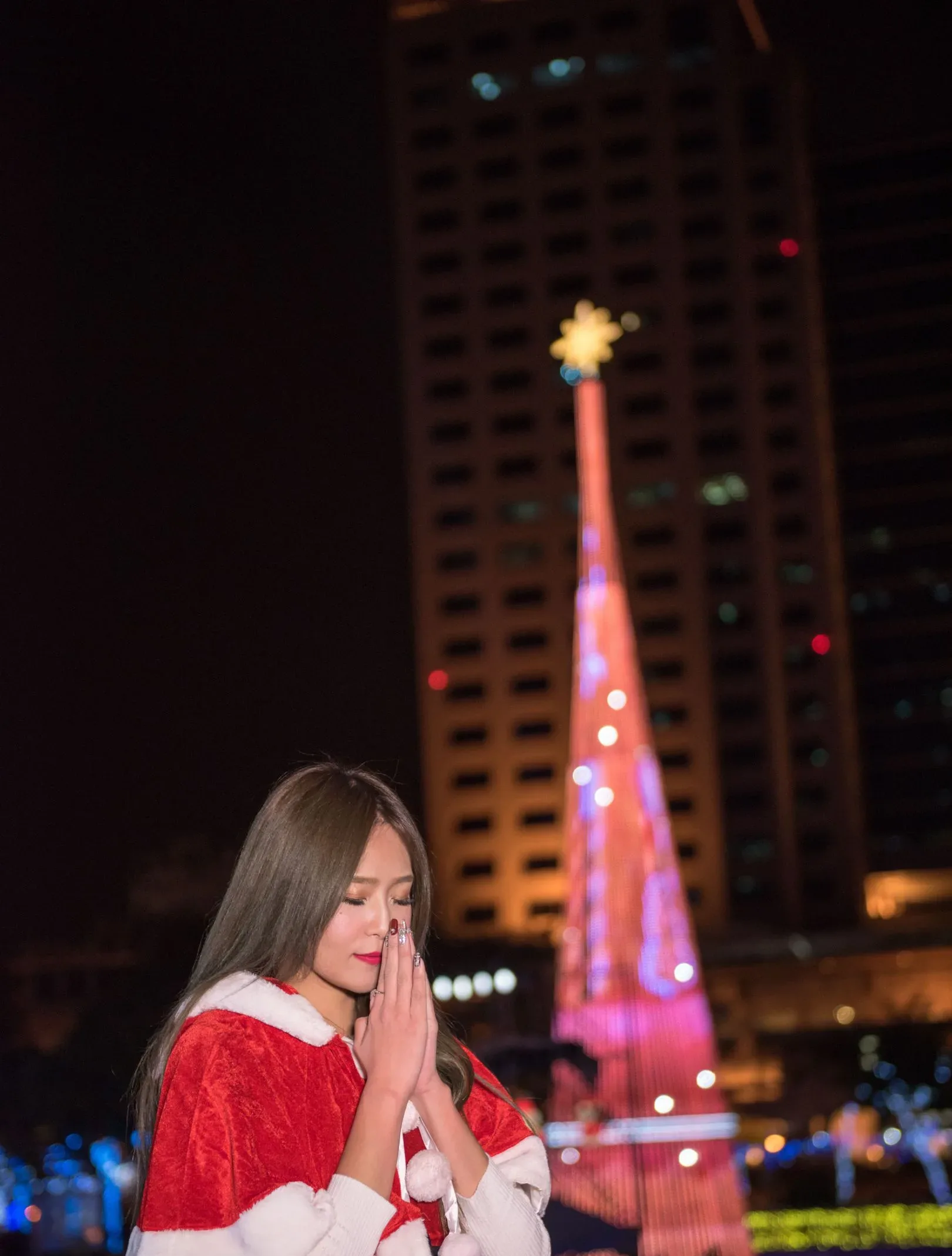 [Buổi chụp ảnh ngoài trời của Beautyleg] Winnie Xiaoxue - Bộ sưu tập ảnh đêm độ phân giải cực cao từ Công viên Giáng sinh Thành phố Đài Bắc Mới - 36
