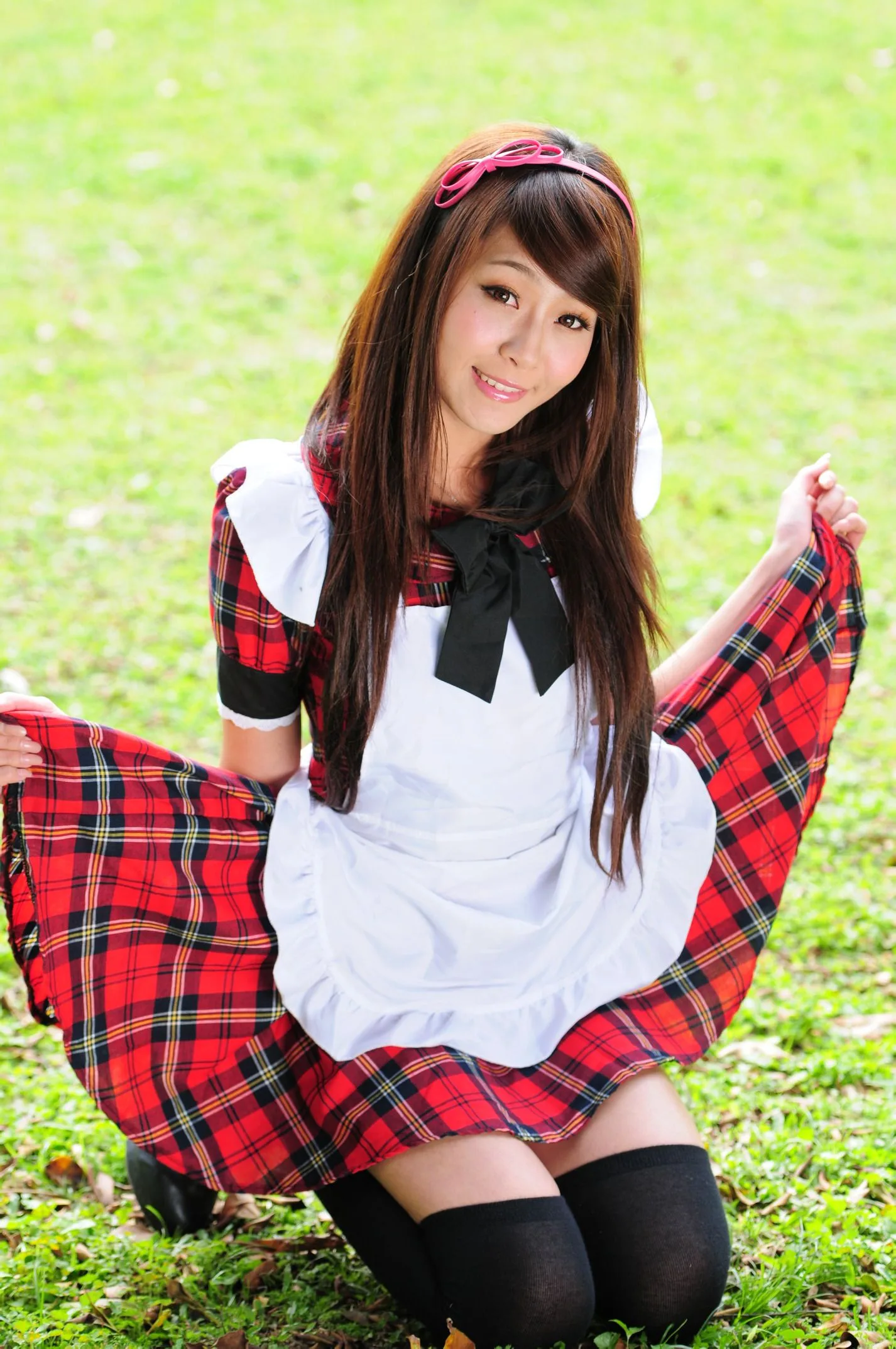 [Buổi chụp ảnh ngoài trời của Beautyleg] Winnie Xiaoxue - Bộ ảnh ngoài trời ngọt ngào và dễ thương trong trang phục hầu gái. - 66