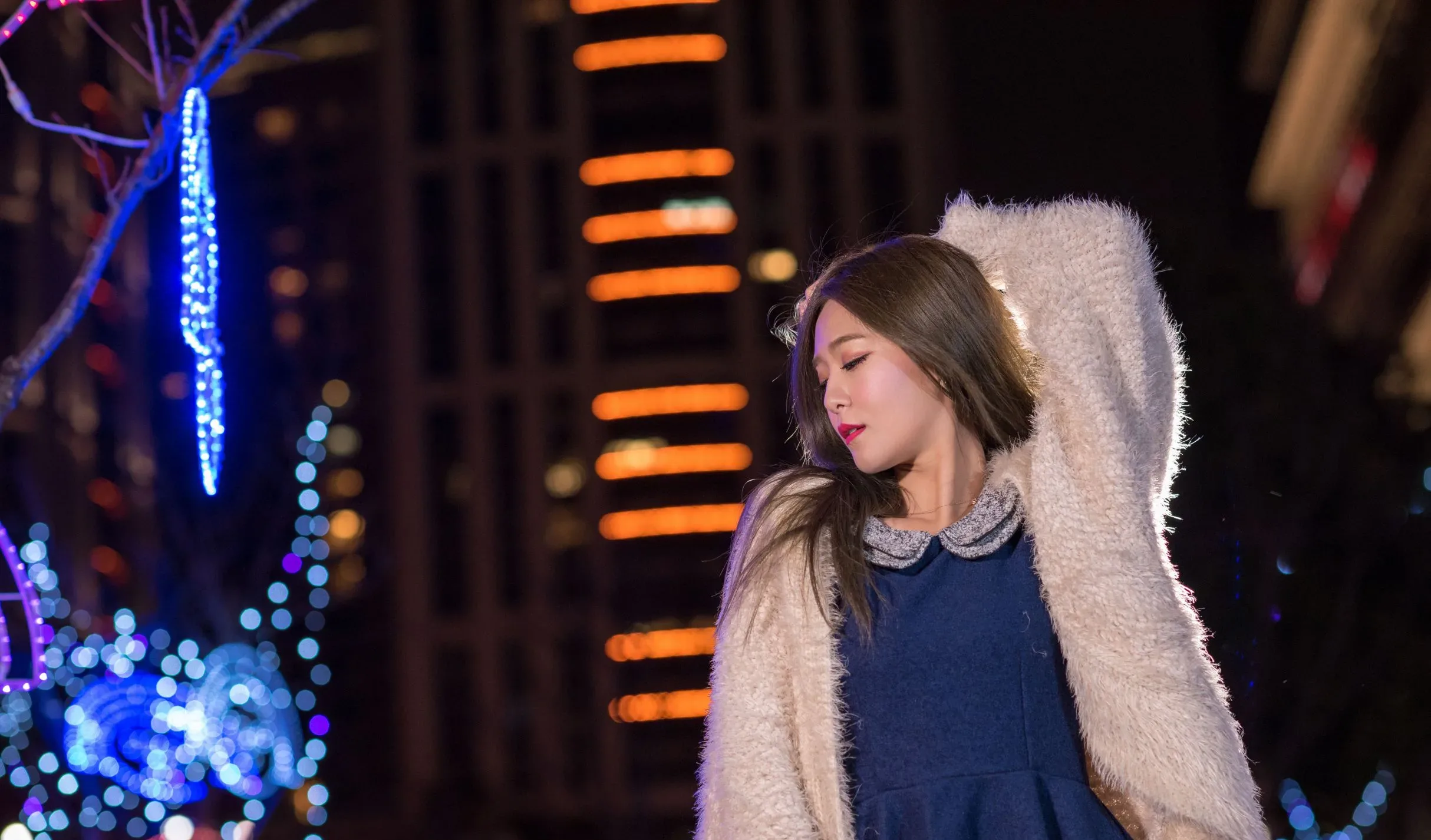 [Buổi chụp ảnh ngoài trời của Beautyleg] Winnie Xiaoxue - Bộ sưu tập ảnh đêm độ phân giải cực cao từ Công viên Giáng sinh Thành phố Đài Bắc Mới - 8