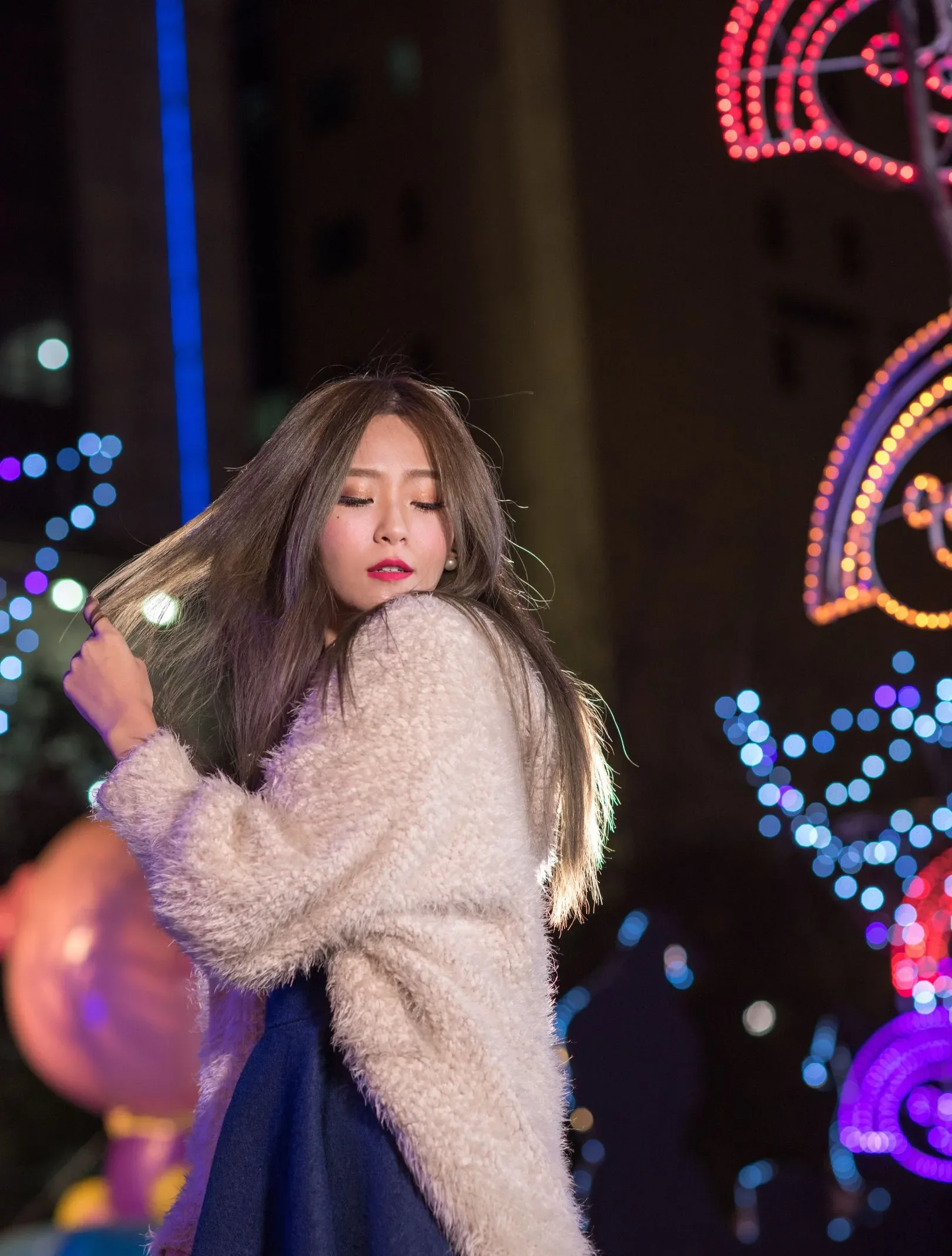 [Buổi chụp ảnh ngoài trời của Beautyleg] Winnie Xiaoxue - Bộ sưu tập ảnh đêm độ phân giải cực cao từ Công viên Giáng sinh Thành phố Đài Bắc Mới - 10