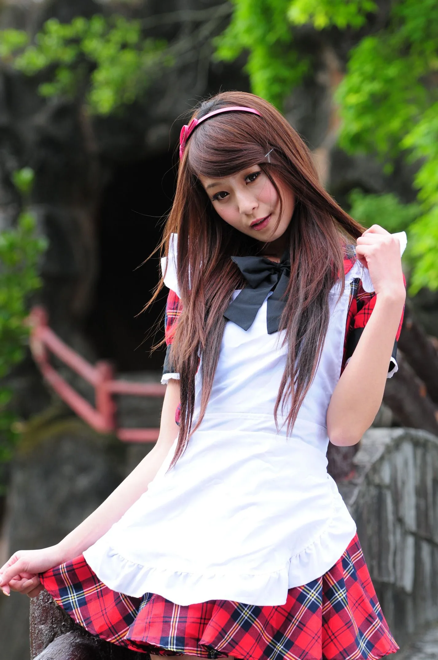 [Buổi chụp ảnh ngoài trời của Beautyleg] Winnie Xiaoxue - Bộ ảnh ngoài trời ngọt ngào và dễ thương trong trang phục hầu gái. - 7