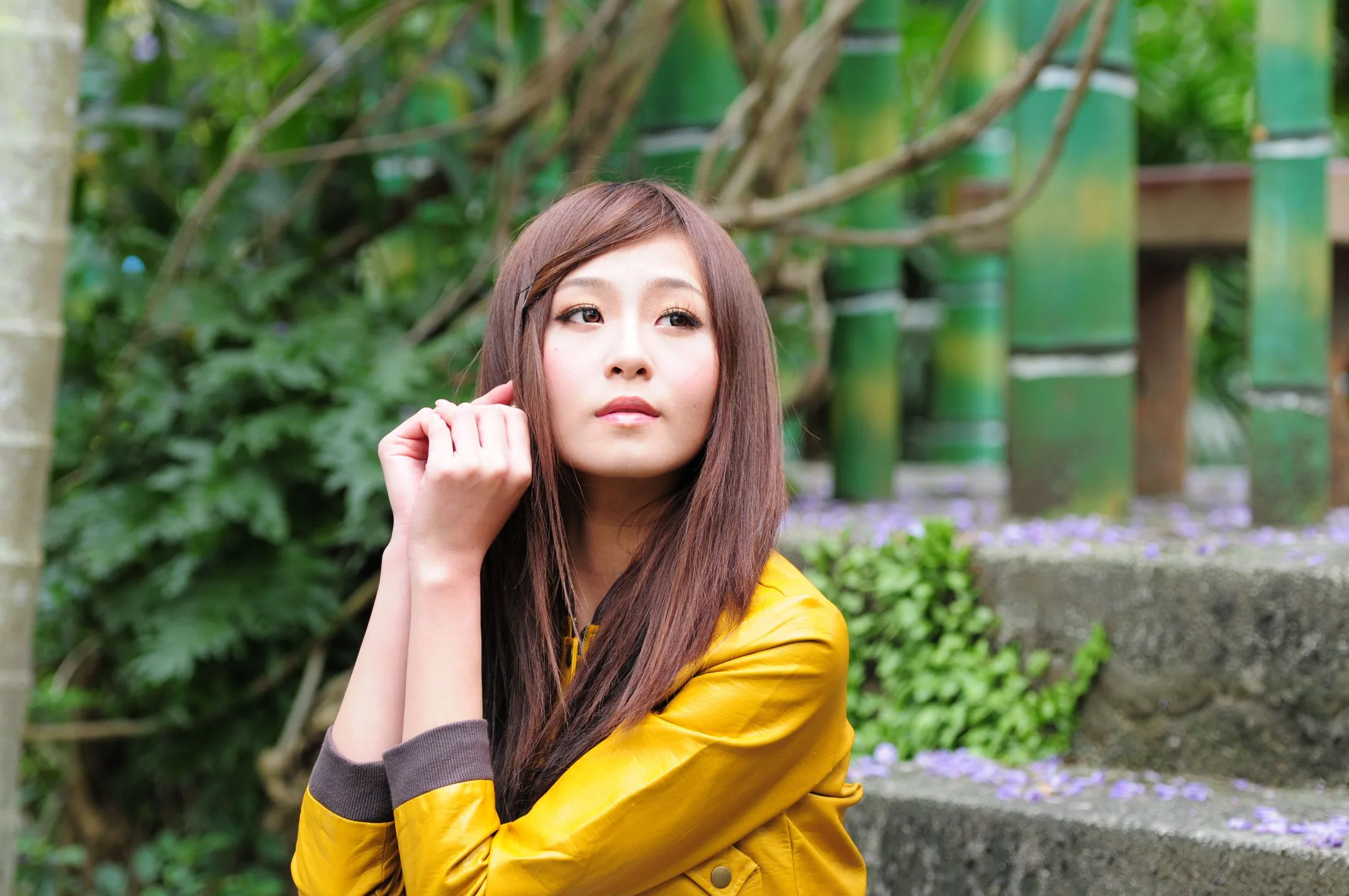 [Buổi chụp ảnh ngoài trời của Beautyleg] Winnie Zhuang - Bộ ảnh ngọt ngào và dễ thương với váy ngắn họa tiết hoa. - 6