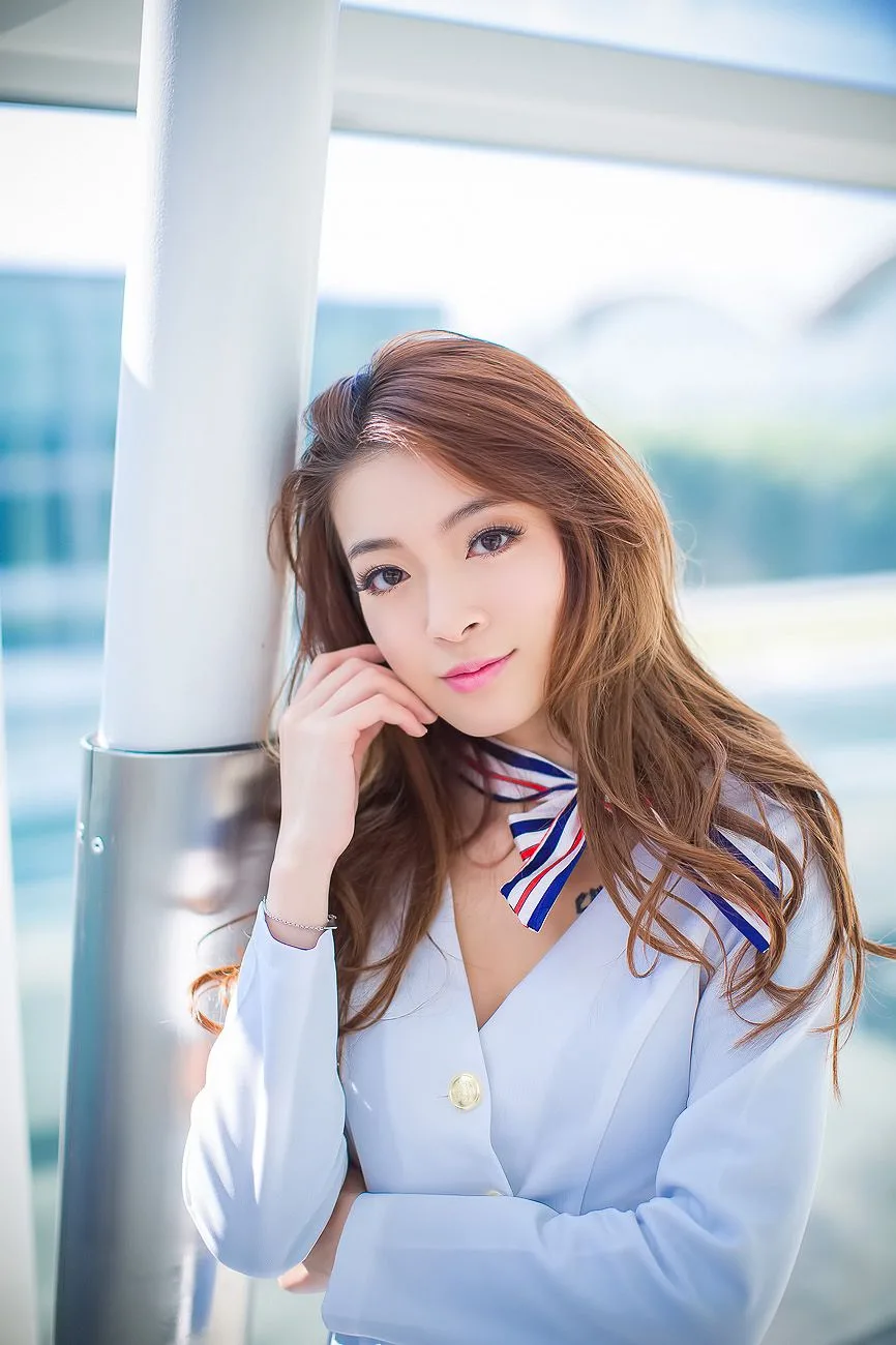 Bộ ảnh tiếp viên hàng không xinh đẹp Lưu Tư Kỳ tại Sân bay Quốc tế Hồng Kông - 28